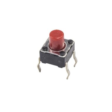 6x6x7mm 4 Pinli Kırmızı Push Buton - Tact Switch - Görsu Elektronik