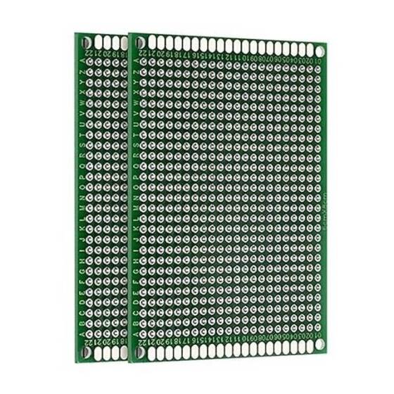 6x8cm Çift Yüzlü Delikli Pertinaks - Prototip PCB - 1