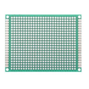6x8cm Tek Yüzlü Delikli Pertinaks - Prototip PCB - 1