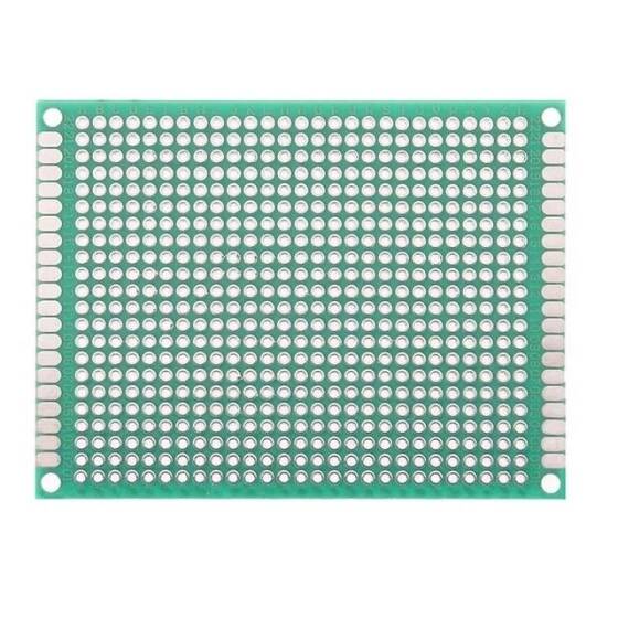 6x8cm Tek Yüzlü Delikli Pertinaks - Prototip PCB - 2