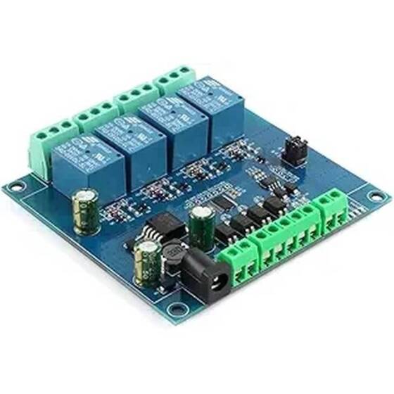 7-24V Modbus RTU 4 Kanal 5V Röle Modülü RS485/TTL Anti-Ters Bağlantı - 1