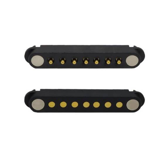7 Pin 2.54mm Pogo Pin Manyetik Konnektör Takımı - 1