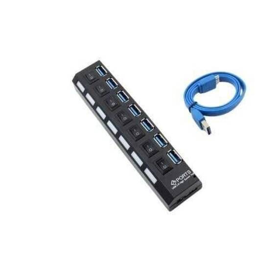 7 Port USB 3.0 Çoklayıcı On Off Anahtarlı - 1