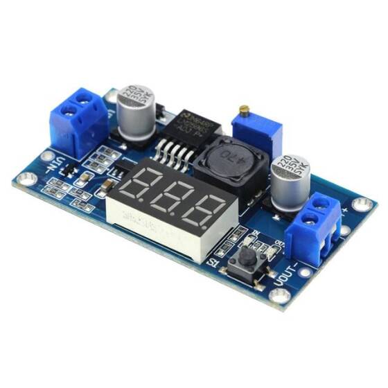 7 Segmentli Ayarlanabilir 3A Voltaj Regülatör Kartı - LM2596-ADJ - 1