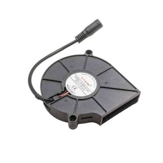 75X75X15mm 5V 0.3A Salyangoz Fan - 5.5x2.5mm Adaptör Girişli - 1