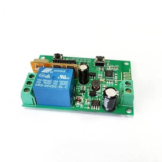 8-80V Wifi 1 Kanal Röle Modülü 433Mhz RF Kablosuz Uzaktan Kumanda - Pilsiz - 5