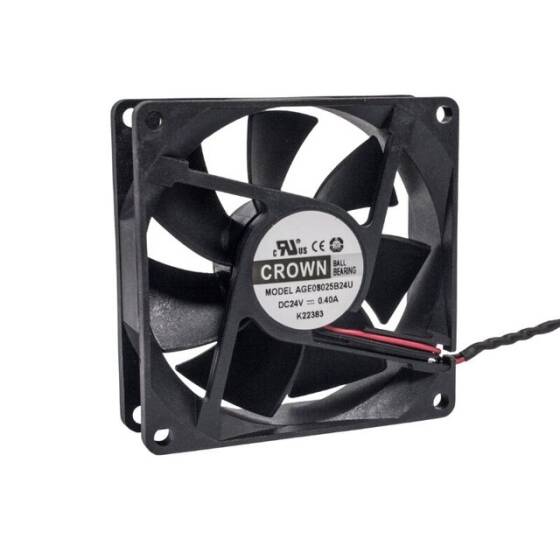 80x80x25mm 24V 0.40A Fan 2 Kablolu - 1