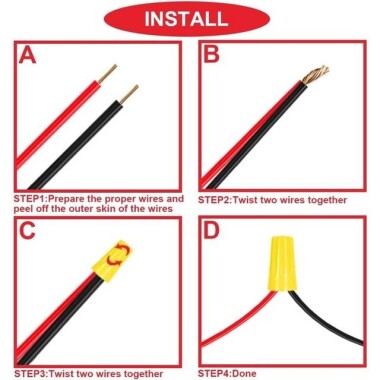 8mm 10-24V Sarı LED Metal Sinyal Lambası - Metal İndicator Light - 5