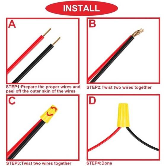 8mm 10-24V Sarı LED Metal Sinyal Lambası - Metal İndicator Light - 5