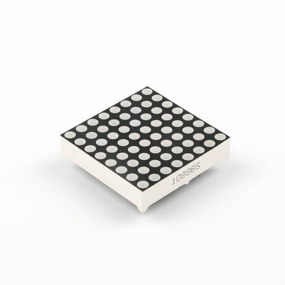 8x8mm Kırmızı 64 Led Dot Matrix Gösterge 3mm CC 80Mcd 32x32mm - 1