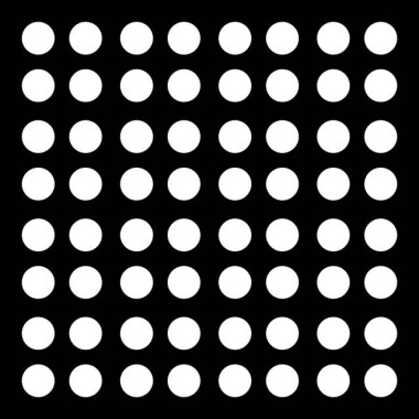 8x8mm Kırmızı 64 Led Dot Matrix Gösterge 3mm CC 80Mcd 32x32mm - 6