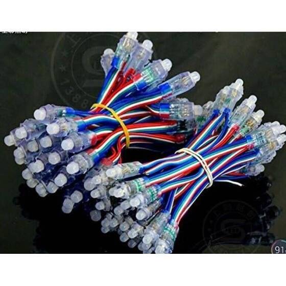 9mm 5V Sarı Bağ LED Devre Kartı İle Birlikte (50 Adet) - 1