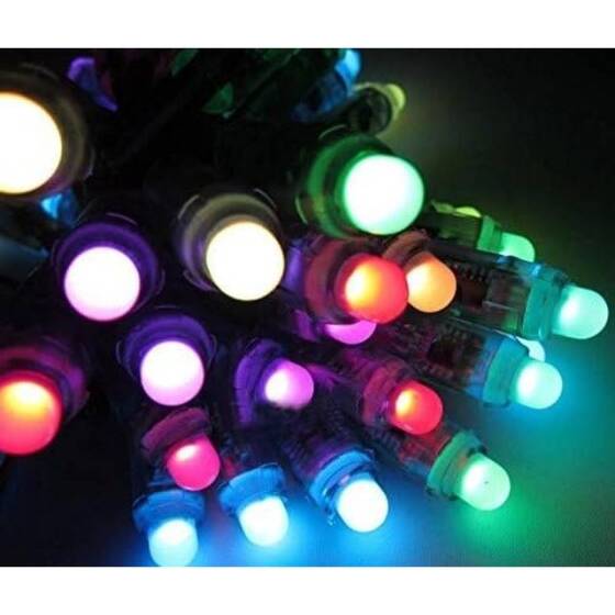 9mm 5V Sarı Bağ LED Devre Kartı İle Birlikte (50 Adet) - 3