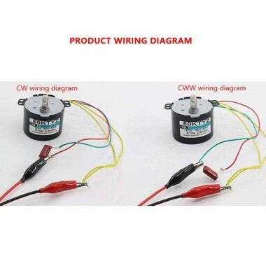 AC 110V 4W 15RPM 49KTYZ Senkron Motor Kalıcı Mıknatıslı - 4