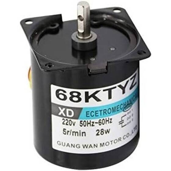 AC 220V 28W 1RPM 68KTYZ Senkron Motor Kalıcı Mıknatıslı - 1