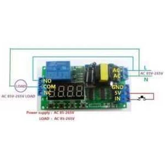 AC 220V Zaman Ayarlı Röle Modülü PLC Uyumlu IO23B0 - 3