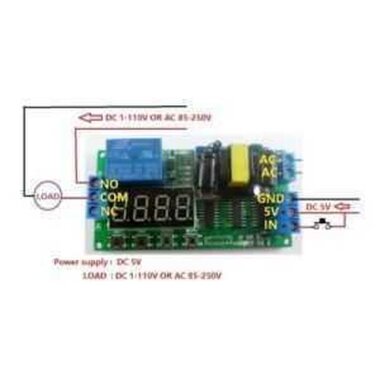 AC 220V Zaman Ayarlı Röle Modülü PLC Uyumlu IO23B0 - 5