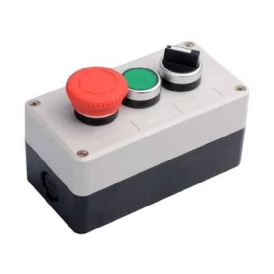 Acil Stop - Mandal Switch ve Tekli Yeşil Push Buton Kutusu - 1