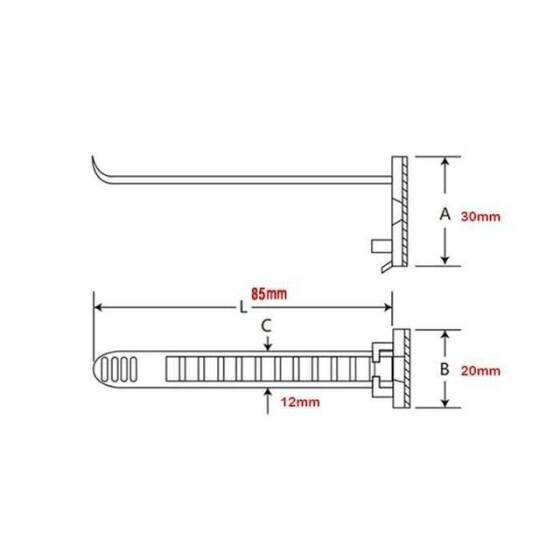 ACT-22 Yapışkanlı Ayarlanabilir Kablo Bağı - 2