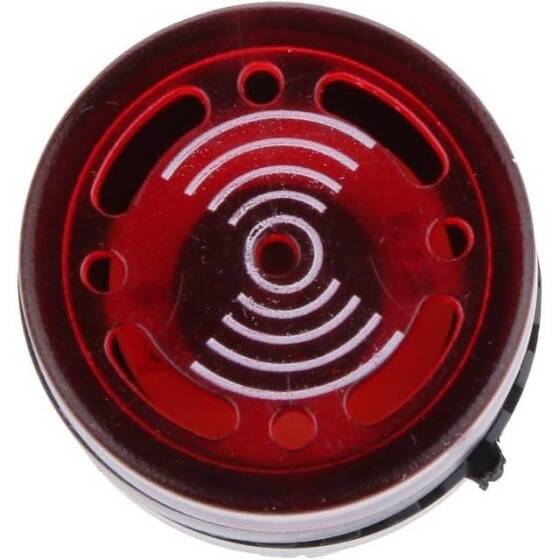 AD16-22SM 22mm 24V Sarı Işıklı Buzzer - Buzzerlı Sinyal Göstergesi - 5