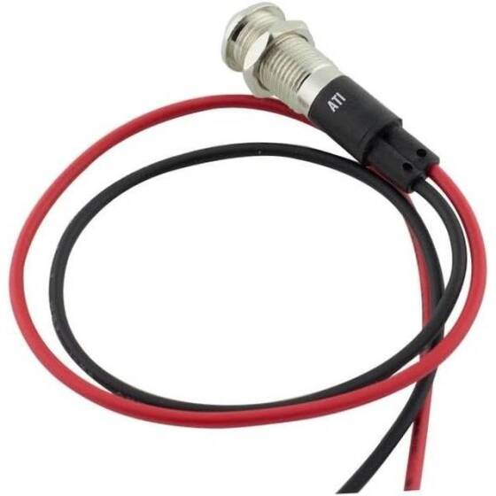 AD22C-16 16mm 6V Sarı LED Metal Sinyal Lambası - Metal İndicator Light - 2