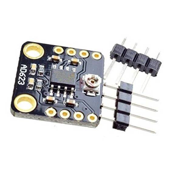 AD623 Entegre Tek Beslemeli Enstrümantasyon Amplifikatör Kartı - Düşük Güç Tüketimi 3V-12V Firmware'de Geniş Giriş Rayından Ray Çıkışına Dönüş - 1