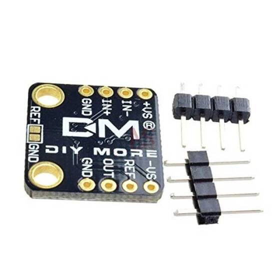 AD623 Entegre Tek Beslemeli Enstrümantasyon Amplifikatör Kartı - Düşük Güç Tüketimi 3V-12V Firmware'de Geniş Giriş Rayından Ray Çıkışına Dönüş - 5