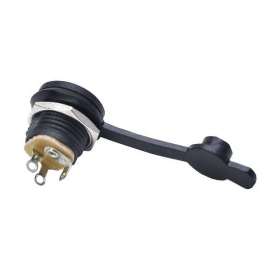 Adaptör Fişi Şase Yuvarlak 2.1mm - Su Geçirmez Kapaklı - 3