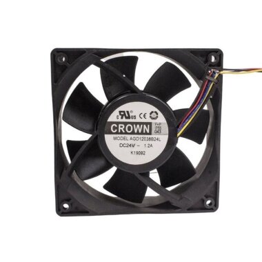 AGD12038B24L 24V 1.2A Metal Fan 120x120x38mm - CROWN
