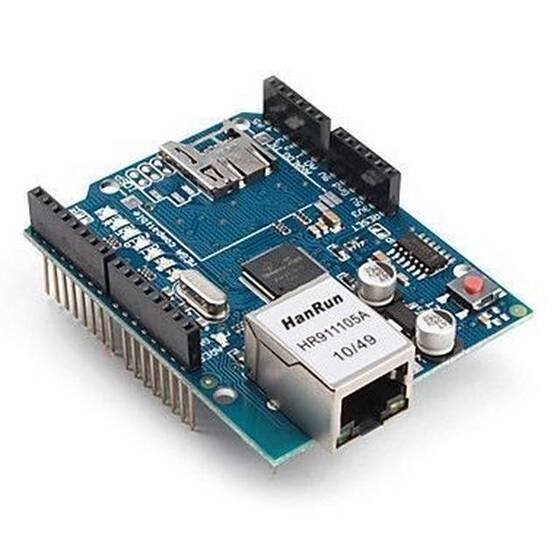 Arduino W5100 Ethernet Shield SD Kart Okuyuculu - 1