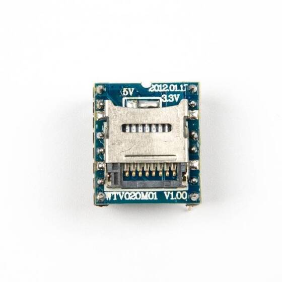 Arduino WTV020-SD-16P için Mini SD Kart MP3 Ses Modülü - 6