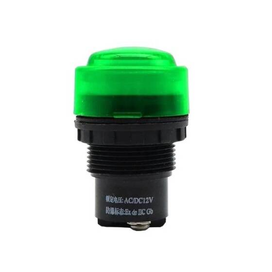 BD0803 30mm AC/DC 24V-36V Mavi Patlamaya Dayanıklı Antikorozif Sinyal Led - Sinyal Lambası - 1