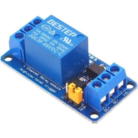 BESTEP 1 Kanal 3V Röle Modülü Yüksek Ve Düşük Tetikleme - Mavi PCB - 2