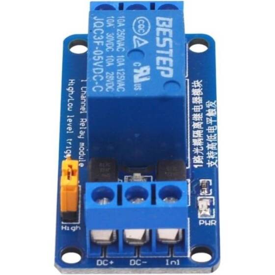 BESTEP 1 Kanal 3V Röle Modülü Yüksek Ve Düşük Tetikleme - Mavi PCB - 3