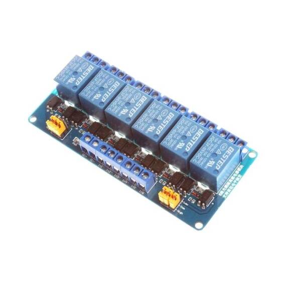 BESTEP 6 Kanal 3V Röle Modülü Yüksek Ve Düşük Tetikleme - Mavi PCB - 3