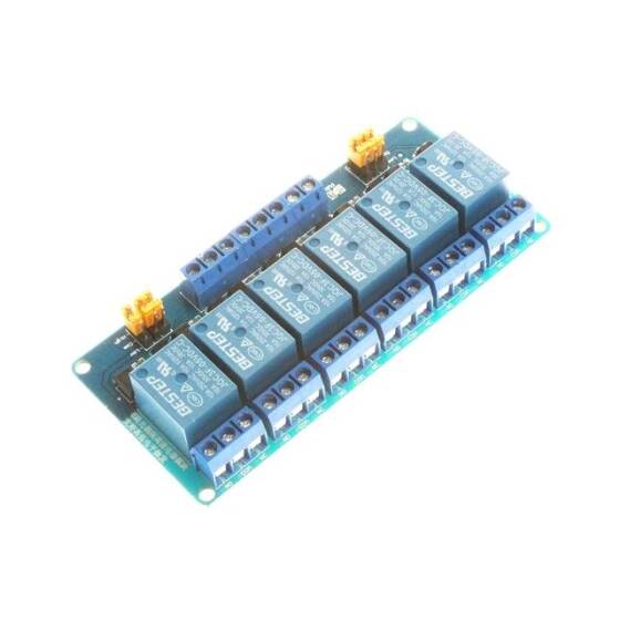 BESTEP 6 Kanal 3V Röle Modülü Yüksek Ve Düşük Tetikleme - Mavi PCB - 4