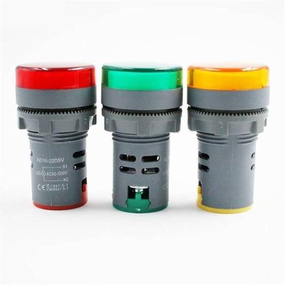 Beyaz AC60-500V 22mm AD16-22DSV Büyük Displayli LED Voltmetre - 4