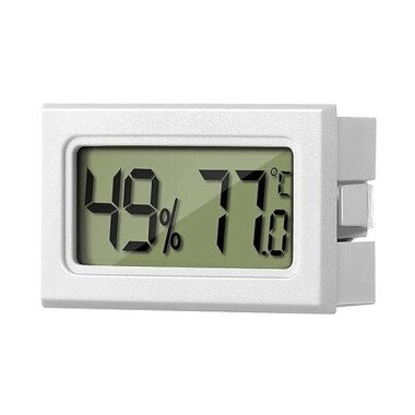 Beyaz FY-11 Mini Dijital LCD Çevre Isısı Termometresi DIY Pilsiz - 1