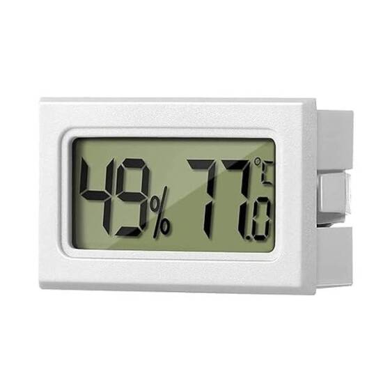 Beyaz FY-11 Mini Dijital LCD Çevre Isısı Termometresi DIY Pilsiz - 1