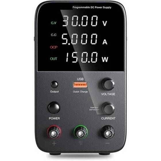 Beyaz WPS1203B 120V 3A DC Ayarlı Güç Kaynağı 110V US Fişli - 1