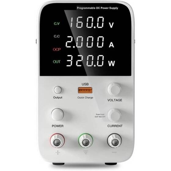 Beyaz WPS1602B 160V 2A DC Ayarlı Güç Kaynağı 220V EU Fişli - 5