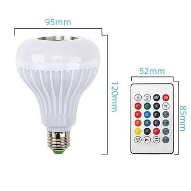 Bluetooth Hoparlör Akıllı RGB Led Ampul Lamba - 3