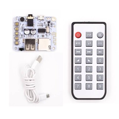 Bluetooth Ses Alıcı Kartı - AUX Araç Ses Modifikasyonu - Kayıpsız Bluetooth Alıcısı - MP3 Kod Çözücü Kartı - Pilsiz - 2