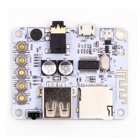 Bluetooth Ses Alıcı Kartı - AUX Araç Ses Modifikasyonu - Kayıpsız Bluetooth Alıcısı - MP3 Kod Çözücü Kartı - Pilsiz - 10