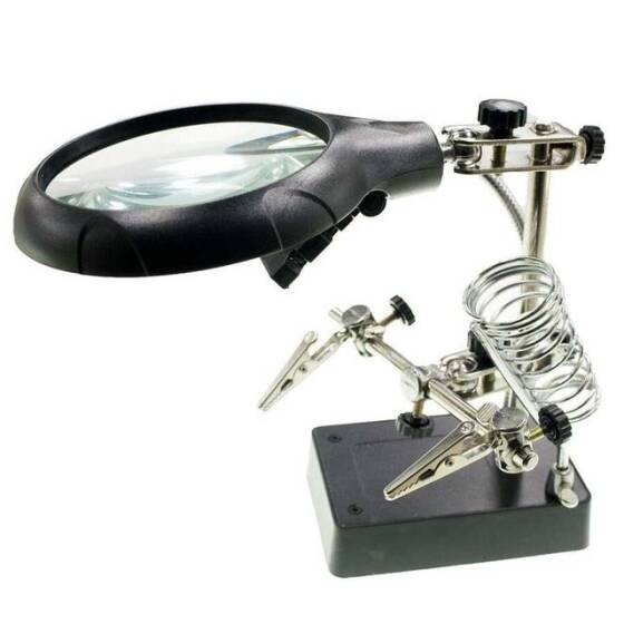 Büyüteçli Havya Sehpası - Ledli Işık - MG16129-C - 1