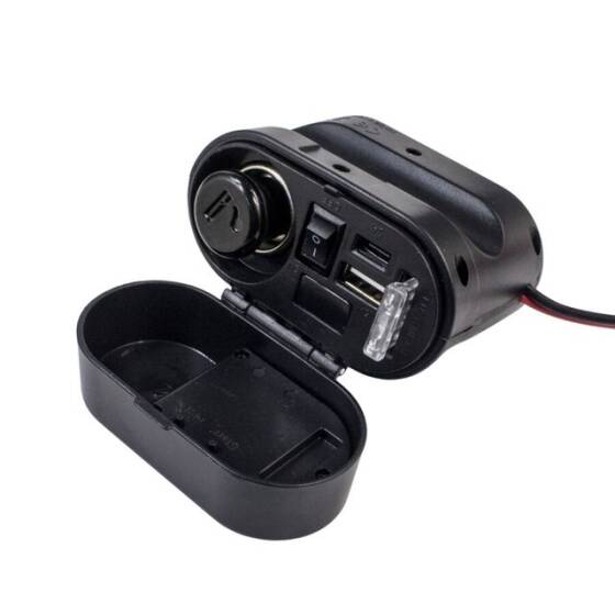 CD-3068 Su Geçirmez Çok Fonksiyonlu USB + Type-C Şarj Cihazı ve Çakmaklık - 2