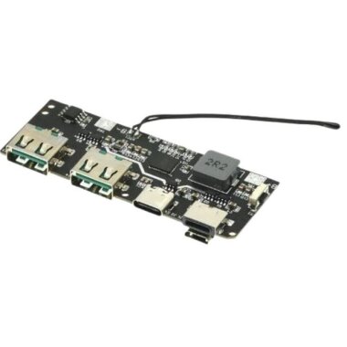 Çift USB 5V 22.5W Led'li Micro Type-C Powerbank Modülü - Görsu Elektronik