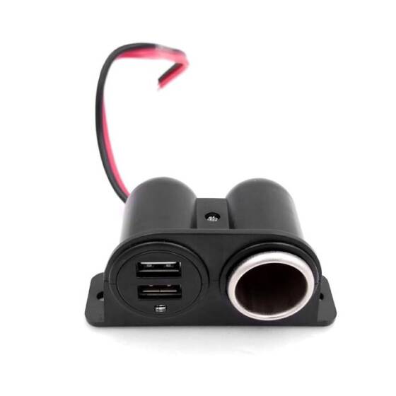 Çift USB Dişi Araç Çakmak Soketi - 1