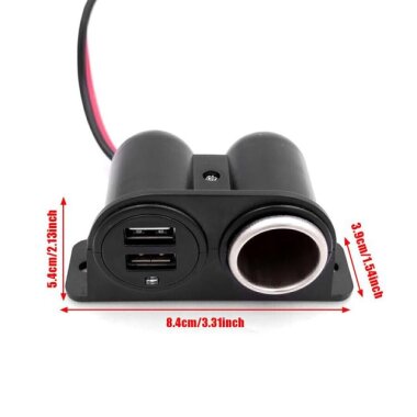 Çift USB Dişi Araç Çakmak Soketi - 3