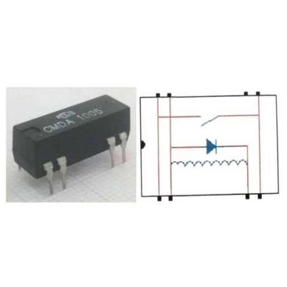 CMDA 100 5 Reed Röle Tek Kontak N/O 5VDC 0.5A - 2